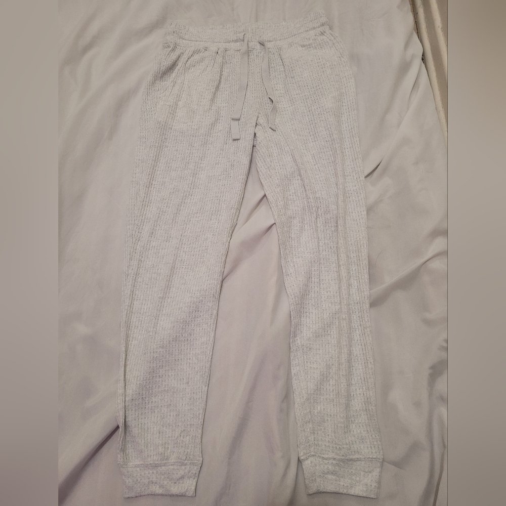 Joe Fresh Light Gray Ribbed Lounge Joggers